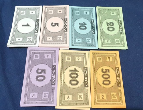 Full set monopoly - monopoly, money
