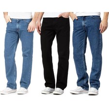 Mens Denim Jeans Straight Leg