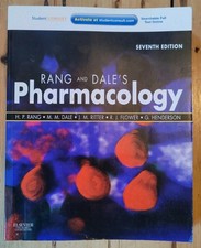 Rang and Dale's Pharmacology, 7th Edition, Good condition