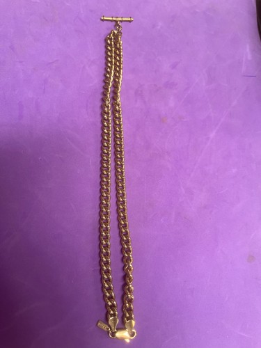 18ct gold plated albert fob - plated,