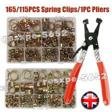 165/115pcs 6-22mm Spring Clips Fuel Hose Line Water Pipe Air Tube Clamps Pliers