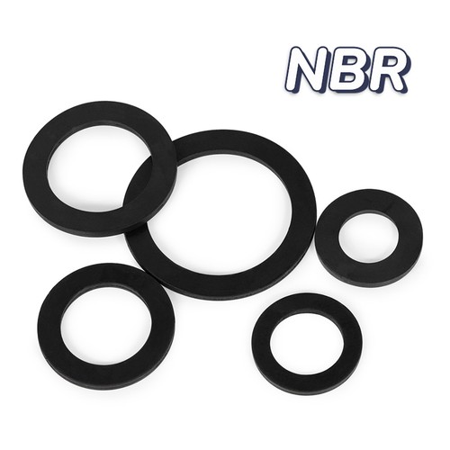 Black form flat nbr rubber - black,