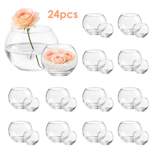 24pcs glass bubble vases - 24pcs,