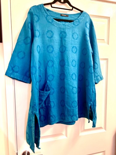 Grizas large teal blue - , tunic