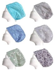 Blue Grey Green Hearts Scrub