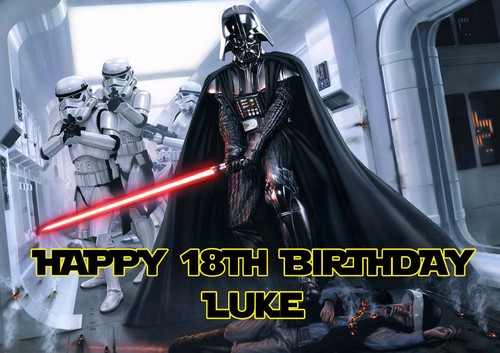 Star wars icing - a4, sugar