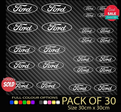 30x ford oval vinyl decal - ford,