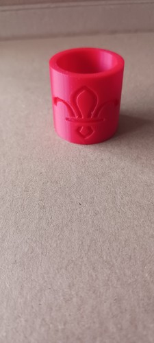 Red scout woggle - red, uk