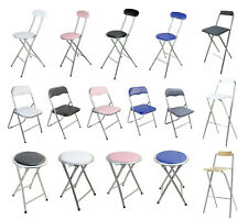 FOLDING BREAKFAST BAR STOOL CHAIR SEAT LIGHT WEIGHT SPACE SAVING FOLDABLE