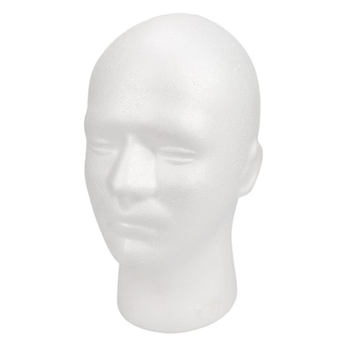 Male foam mannequin head - male, bust
