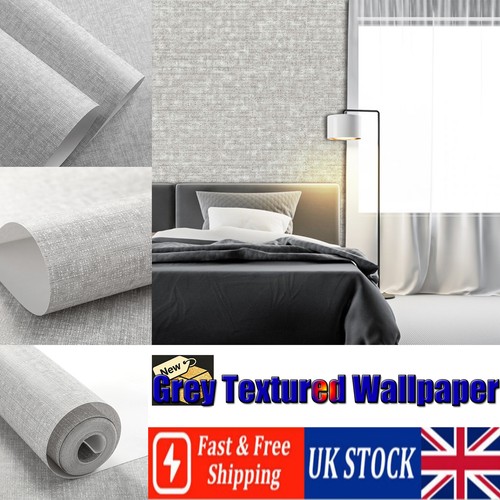 Plain grey textured wallpaper - grey,