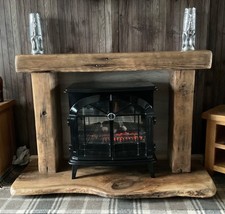 reclaimed solid oak/pitch