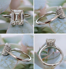 2.40CT Emerald Cut Moissanite