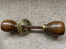 Antique wood and  brass Door