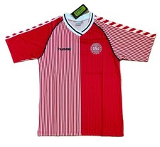 Denmark 1986 Home Shirt Hummel Red/White Retro Kit 86 XXL 2XL