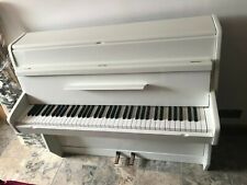 Small White Gloss 6 Octave Overstrung Kemble British Made Upright Piano