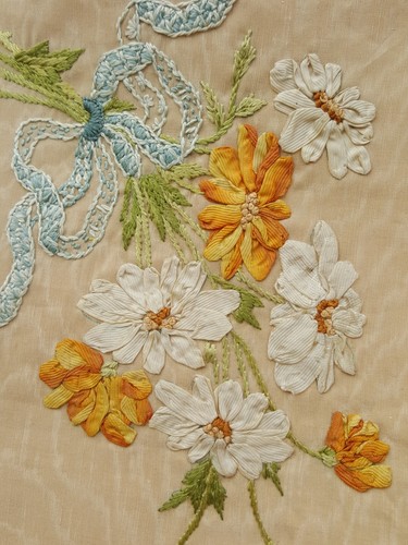 Embroidered panel antique - embroidered,