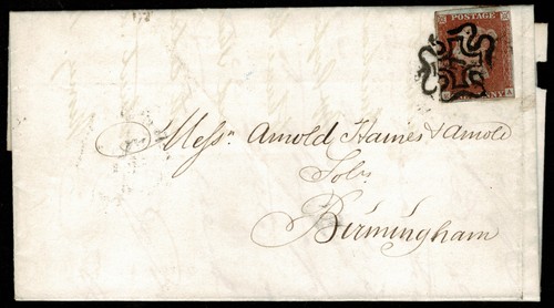 Red imperforate cover - imperforate,