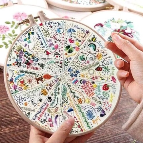 1pc doodles pre printed diy - 1pc,