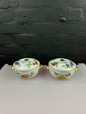 2 x Royal Worcester Evesham Gold Round Casserole Serving Dishes Shape 23 Size 5