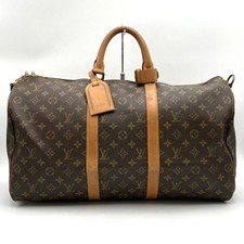 LOUIS VUITTON M41416 Boston Bag Keepall 50 Bandouliere Brown Monogram Canvas