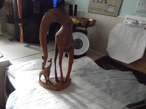 Wooden hand carved mother - hand,