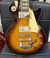 ?NEW PICKUPS & BIGSBY? Epiphone Les Paul~ 2003 Korean~ Tobacco Burst!