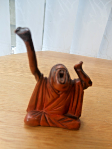 Japanese early carved wood - early,