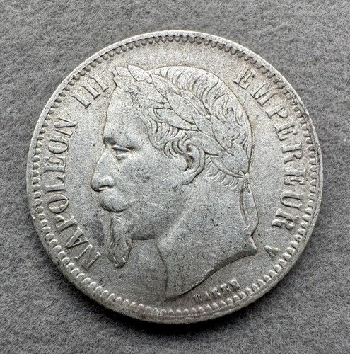 1866 one franc france - 1866,