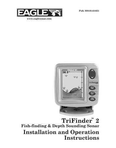 Eagle trifinder fish finder - trifinder,
