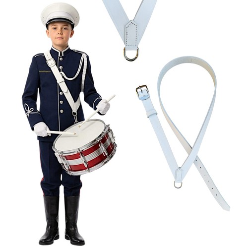 Premium white leather marching - premium,