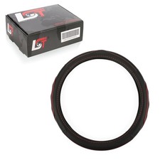 Steering Wheel Cover Ø 38x9cm Anthracite Red for Mitsubishi