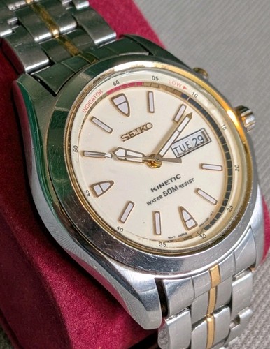 Seiko kinetic men dive watch - men's,