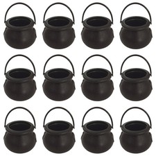 12Pcs Plastic Cauldron Mini