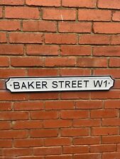 BAKER STREET W1 Vintage Style LONDON Road Street Sign SOLID METAL