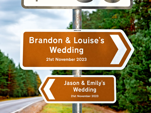 Personalised metal wedding - personalised,