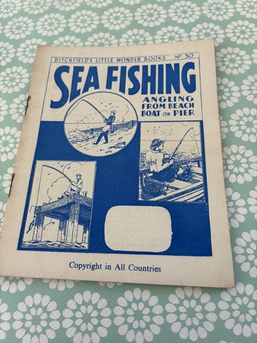 Sea fishing vintage - paper, book