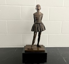 Bronze Figurine Ballerina Degas - Dancer on Marble Base, Signed