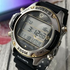 Citizen Watch Promaster Divers Vintage 1980s Digital Temperature Depth 45mm Case