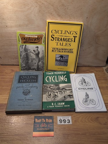 Vintage bicycle cycling - bicycle, books