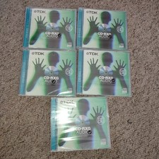 5X TDK CD-RXG 80 Mins Audio