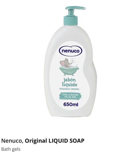 650ml nenuco liquid soap pump - nenuco, soap.