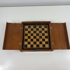 Vtg Allan Troy Chess Travel Set-Whittington/Jaques Style Chess CASE/ BOX ONLY!
