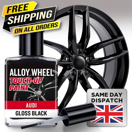 Audi gloss black alloy wheel - audi,