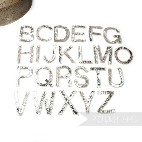 Silver sequin beaded - silver,