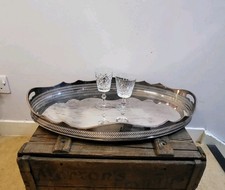 Large Vintage Oval Silver