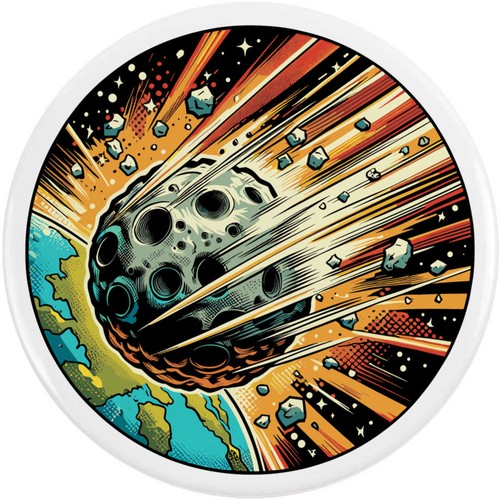 Asteroid impact button - impact',