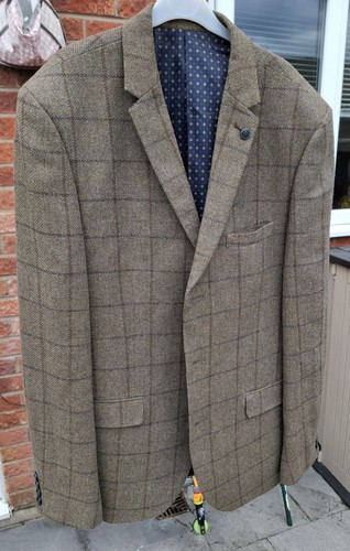 Brown tweed blazer - tweed, 42r