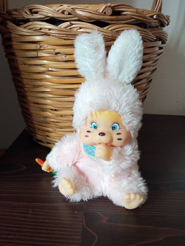 Vintage monchhichi rabbit - vintage,