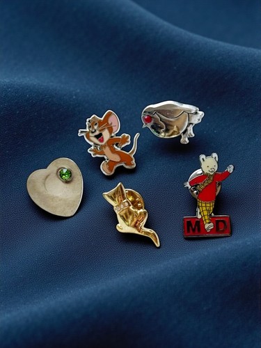 Vintage enamel pin badge lot - enamel,